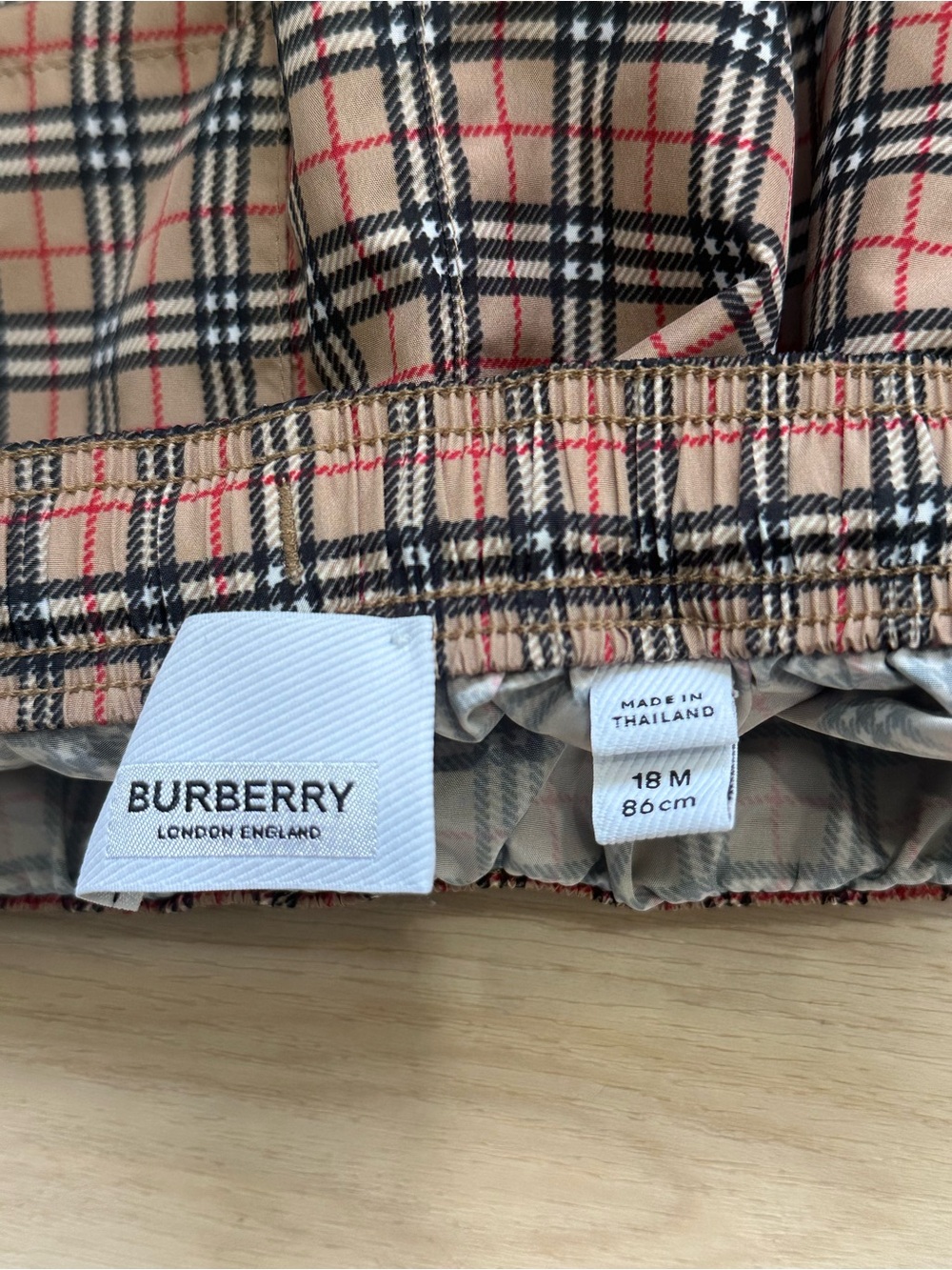 Burberry Kids Beige Nova Check Elastic-Waist Skirt